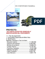 Proyecto Socio Comunitario Pasarela Bellavista