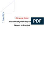 Information Systems Replacement Request For Proposal