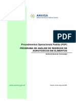 Procedimentos Operacionais Padrão - Programa de Análise de Resíduos de Agrotóxicos em Alimentos (PARA) PDF