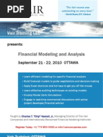 Download Financial Modeling  Analysis Course Ottawa - The Vair Companies by The Vair Companies SN35717541 doc pdf