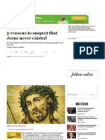 5 Reasons To Suspect Jesus Never Existed PDF