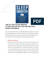 Tóm Tắt Sách Sleep Smarter (17 Bước Để Giấc Ngủ Trở Nên Hiệu Quả) - Shawn Stevenson