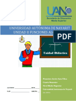 Unidad Didáctica II Funciones Algebraicas PDF