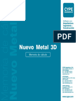 Nuevo Metal 3D - Memoria de Cálculo