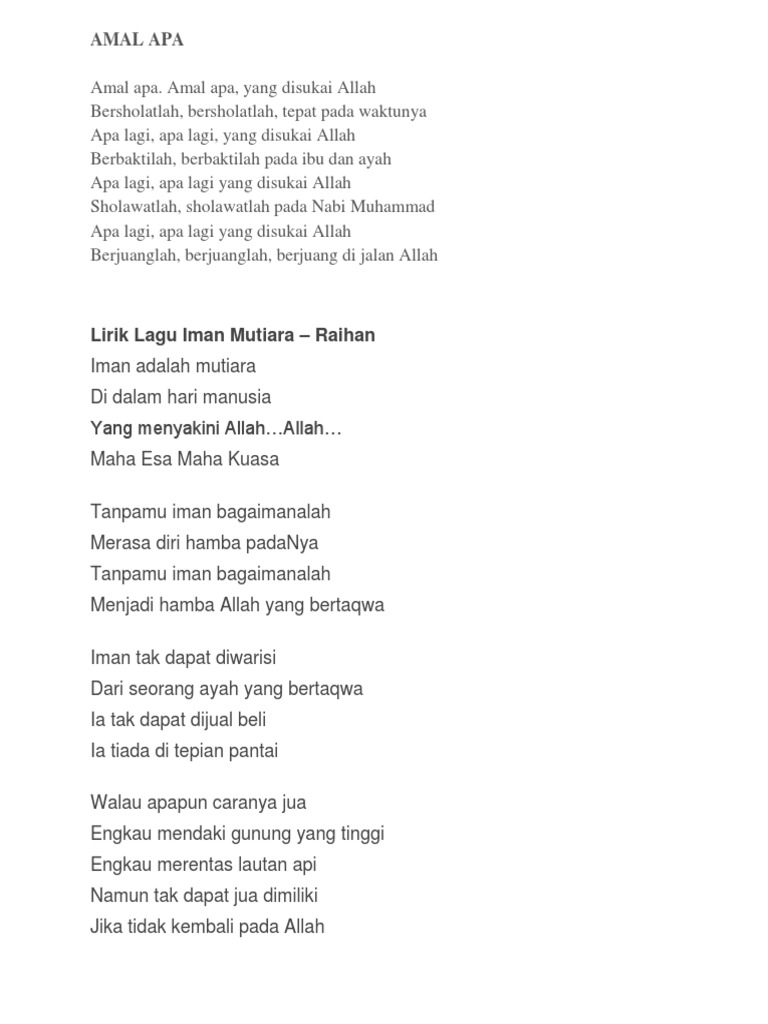 Azim Syabil Muaz Zahir Qiff Iman Mutiara 2020 Lyric Video Youtube