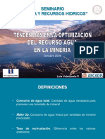 Tendencias en La Optimizacion Del Recurso Agua en La Mineria