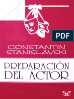 Preparación Del Actor de Konstantin Stanislavski PDF