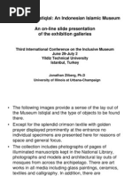 Download The Museum Istiqlal An Indonesian Islamic Museum by Jonathan Zilberg SN35718350 doc pdf