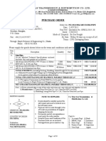 TITAS GAS PURCHASE ORDER FOR LINE PIPES