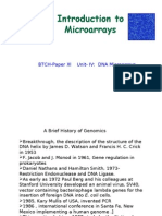 Introduction To Microarrays: BTCH-Paper XI Unit-IV: DNA Microarrays