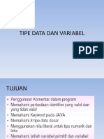 2 Tipe Data Dan Variabel