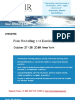 Risk Modeling and Decision Analysis Course, NYC - The Vair Companies