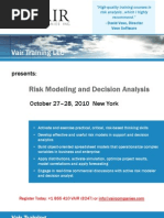 Risk Modeling and Decision Analysis Course, NYC - The Vair Companies