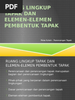 Download Ruang Lingkup Tapak Dan Elemen Pembentuk Tapak by ersya SN357189199 doc pdf