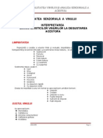 Calitatea Vinului Şi Analiza Senzorială A Acestuia