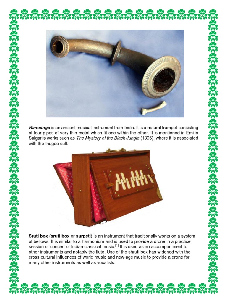 Traditional Musical Instruments of India | PDF | Musical Instruments ...