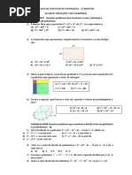 1 Lista de Exercicios de Matemática
