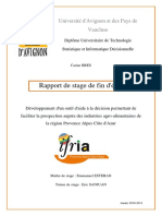 Rapport de Stage de Fin D'étude: Université D'avignon Et Des Pays de Vaucluse