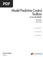 Model Predictive Control Toolbox: User's Guide