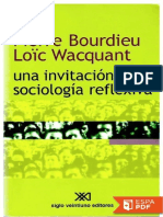 Una Invitacion a La Sociologia Reflexiva - Loic Wacquant