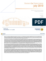Manheim Market Analysis For Cars July 2010
