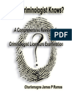 What Criminologist Knows by CJPR PDF