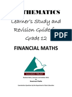 Learner's Study and Revision Guide For Grade 12: Mathematics