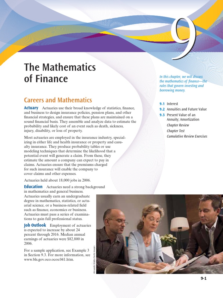 The Mathematics of Finance | PDF | Actuary | Interest