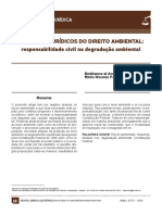 ASPECTOS JURÍDICOS DO DIREITO AMBIENTAL: Responsabilidade Civil Na Degradação Ambiental