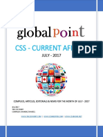 Monthly CSS Current Affairs Global Point July 2017