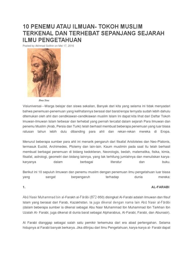 10 Penemu Atau Ilmuan