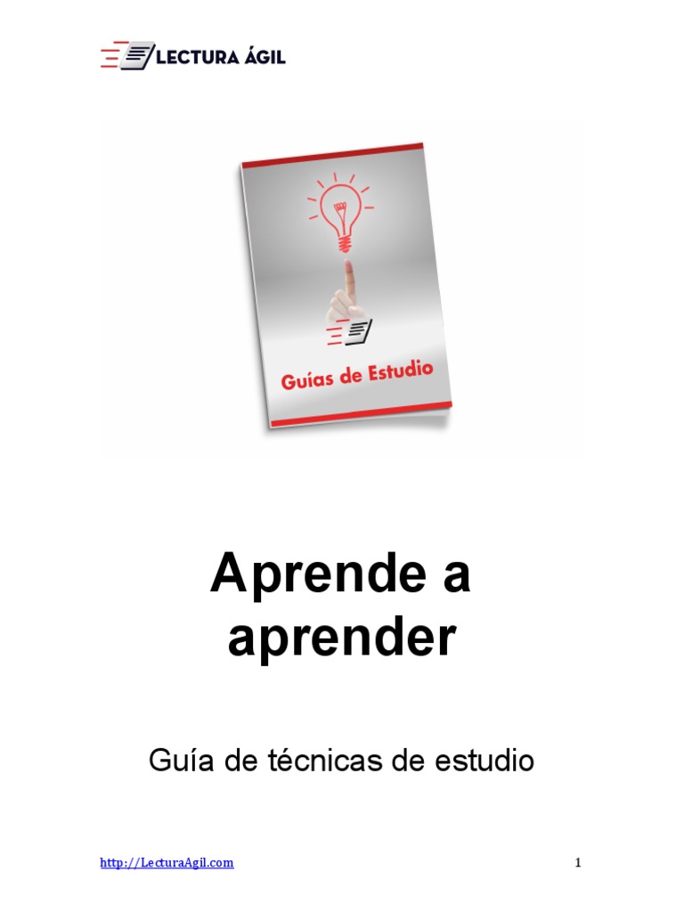 2.aprende A Aprender Tecnicas de Estudio PDF | PDF | Memoria | Lectura ...
