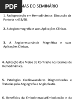Temas Seminário Radiologia Intervencionista