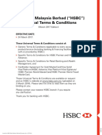 HSBC Bank Malaysia Universal Terms & Conditions