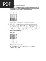 Practice Problems (Arrays and Strings)