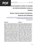 A Rede de Proteção à Mulher Em Situação de Violência Doméstica - Avanços e Desafios