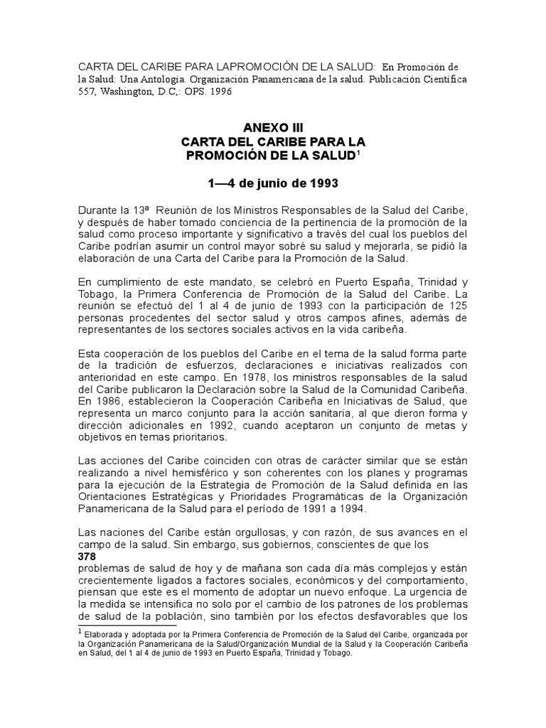 CARTA DEL CARIBE PARA LA PROMOCIÓN DE LA SALUD .doc 