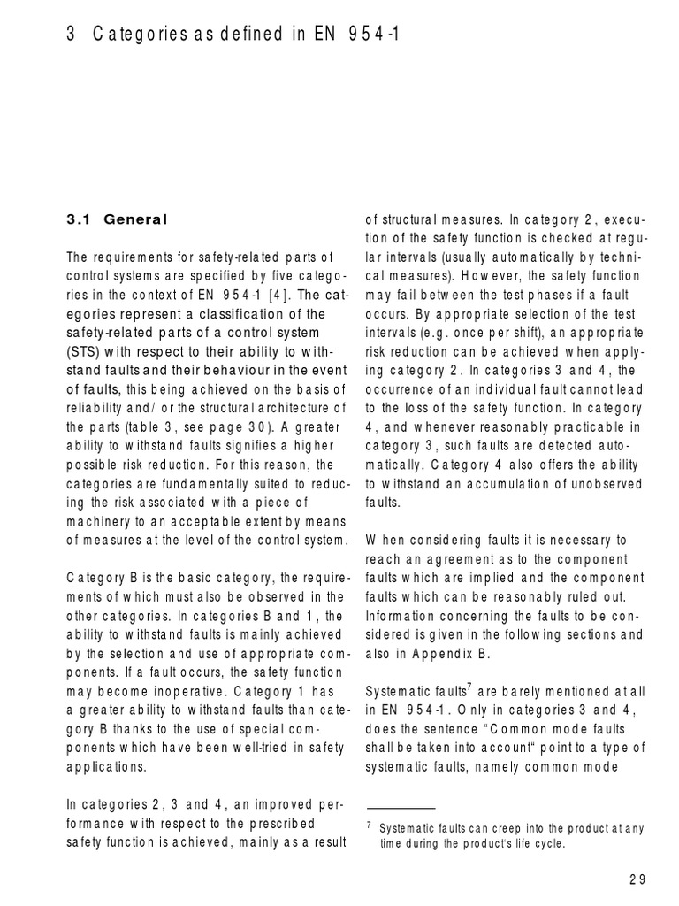 EN 954-1 Safety Categories Overview | PDF | Switch | Valve