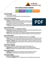 Debate Scoring Criteria