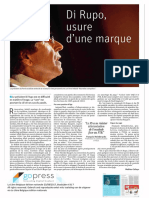 Di Rupo, usure d’une marque, La Libre Belgique - 23.08.2017