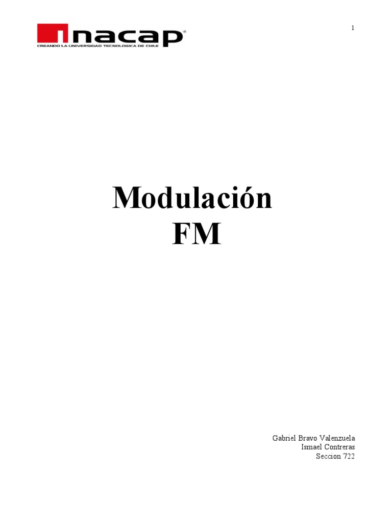 Experiencia en Modulación FM | PDF | Modulación de frecuencia | Modulación