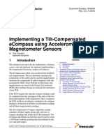 Implementing A Tilt-Compensated Ecompass Using Accelerometer and Magnetometer Sensors