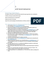 Lab Exercise 1: Footprinting and Reconnaissance: Footprinting A Target Network