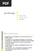 Javascript: Roby John Cdac-Acts Fall 2006