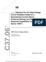 IEEE Standard For AC High Voltage Circuit Breakers Rated On A Symmetrical Current Basis PDF