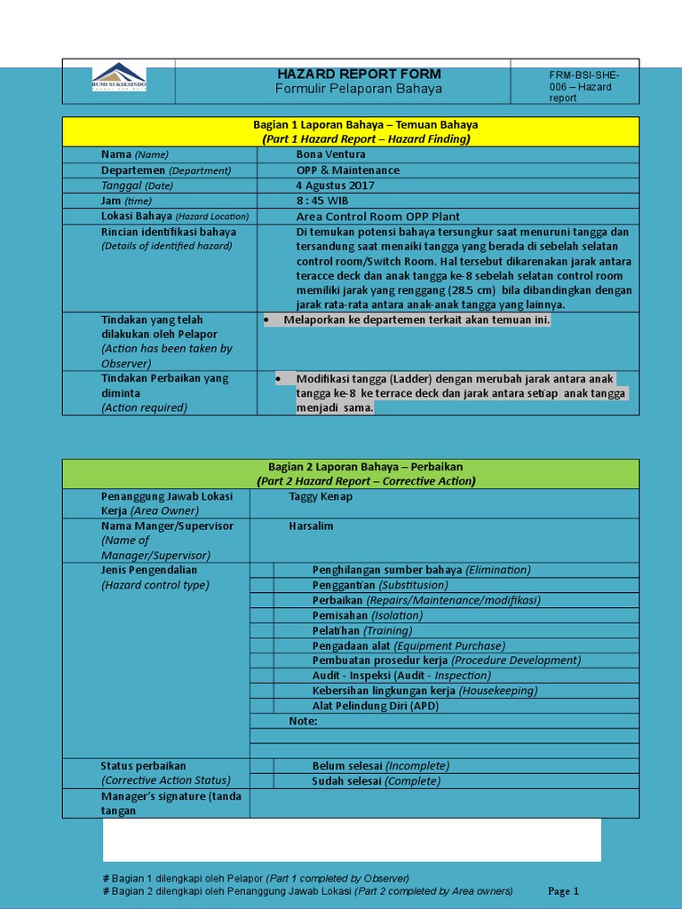 Hazard Report | PDF
