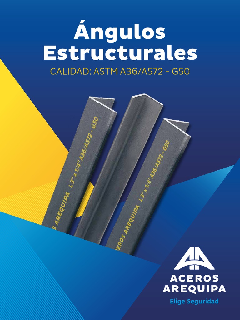 Ángulos Estructurales ASTM A36/A572 | PDF | Acero estructural | Industrias