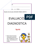 Evaluación diagnóstica de 4to grado de primaria