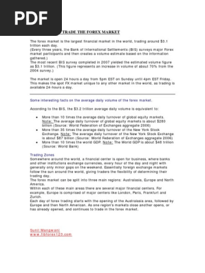 Best Times To Trade The Forex Market Pdf - 
