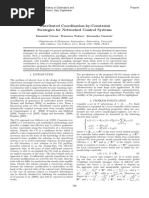 Distributed Coordination-by-Constraint Strategies For Networked Control Systems